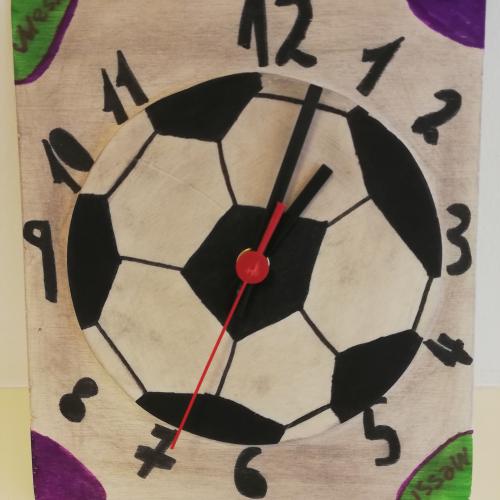 Wanduhr Fußball